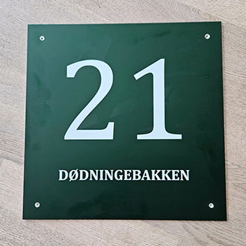 Lasergravering gøn aluminium 350 x 350