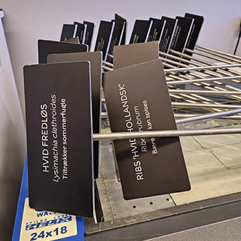 Sort alu plus stål spyd 350 x 350