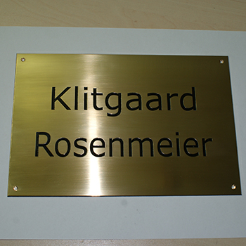 dørskilt messing rosenmeier 350 x 350