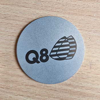 lasergravering stål opmærkning Q8 350 x 350