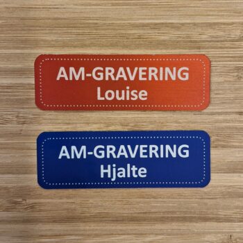 navneskilte farvet aluminium