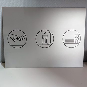 opmærkning laser stål SUNSET 350 x 350